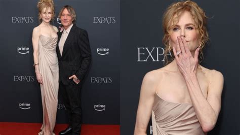 Nicole Kidman Goes Strapless in Fendi Dress to .